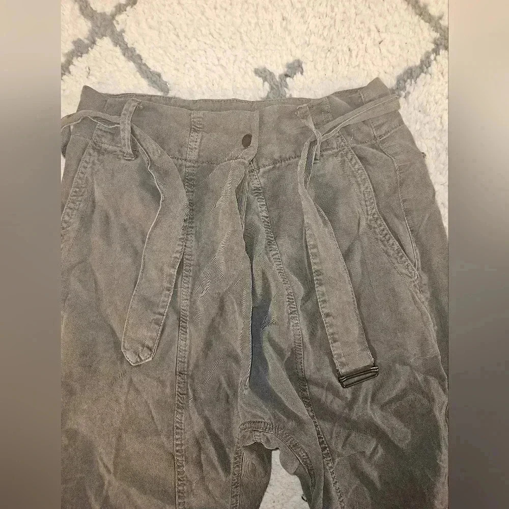 Zara linen blend harem style cargo pant size small - Picture 2 of 6